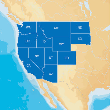 Navionics HotMaps Platinum Lake Maps - West - microSD™/SD™