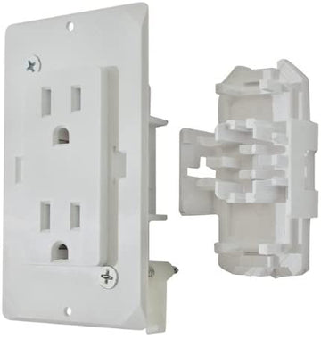 Valterra Diamond Group by DG15TVP Decor Receptacle with Cover - 15A, 125V, White