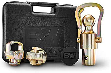 B&W GNXA2061 OEM Puck System Gooseneck Ball & Safety Chain Kit for GM, Ford, Nissan