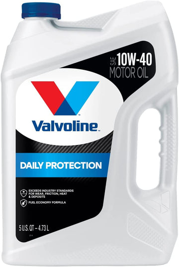 Valvoline 881157 Daily Protection SAE 10W-40 Conventional Motor Oil 5 QT 5 QT Daily Protection