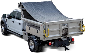 Buyers Products-DTR7015 Aluminum Tarp System with Mesh Tarp ,Black, 7 ft. x 15 ft.