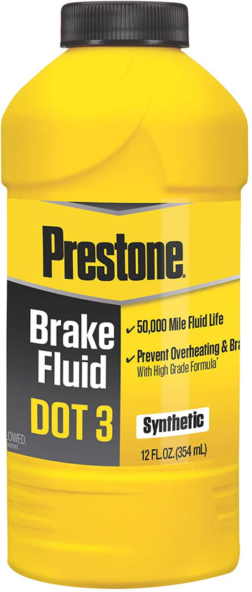 Prestone AS400 DOT 3 Synthetic Brake Fluid - 12 oz. 12 Ounce