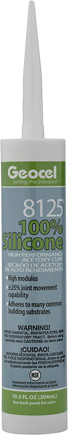 8125 100% Silicone ACETOXY Cure SEALANT 8125 Black 10.3 oz