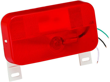 Bargman 34-92-003#92 Series Red Surface Mount Tail Light with License Bracket 1