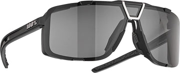 100% Eastcraft Split Lens Sport Performance Sunglasses Round Full Shield MTB Dirt Bike Road Cycling Interchangeable Lenses Matte Black Smoke Lens