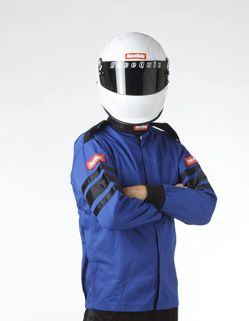 RaceQuip 111025 111 Series Large Blue SFI 3.2A/1 Single Layer Driving Jacket