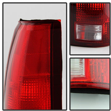 Xtune ALT-JH-CCK88-OE-RC Chevy/GMC Tail Light Red Clear