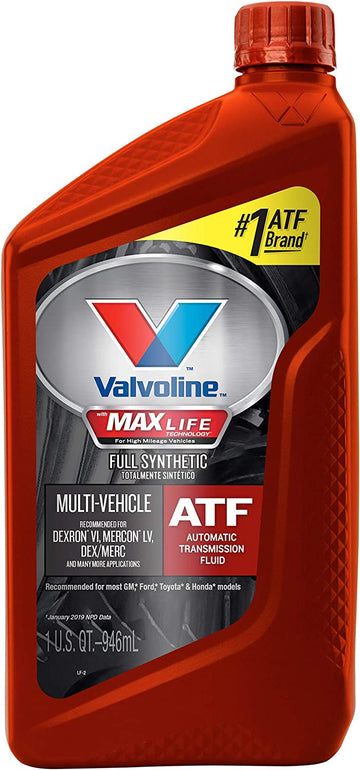 Valvoline VV324 Multi-Vehicle (ATF) Full Synthetic Automatic Transmission Fluid 1 QT
