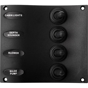 Sea-Dog Nylon Switch Panel - Water Resistant - 4 Toggles