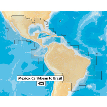 Navionics Navionics+ MSD/NAV+4XG Mexico, Caribbean to Brazil - microSD Format