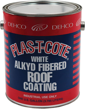 Heng's 16-45128-4 Alkyd Fibered Roof Coating, White-1 Gallon