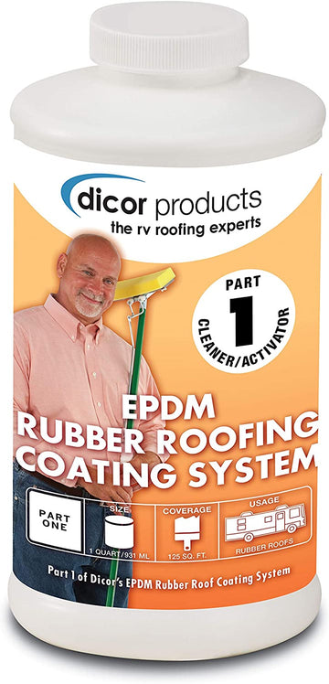 Dicor RPCRPQ EPDM Rubber Roofing Coating System roof Cleaner/Activator - 1 Quart