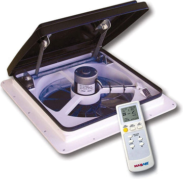 Maxxair 0004500K MaxxFan Smoke Standard Remote Fan Lid