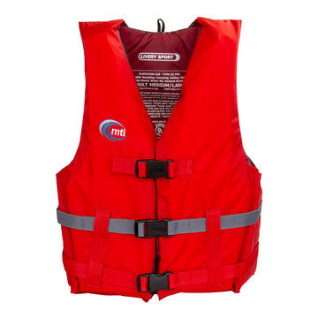 MTI Livery Sport Life Jacket - Red/Dark Gray - X-Small/Small