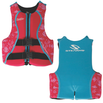 Puddle Jumper Youth Hydroprene™ Life Vest - Teal/Pink - 50-90lbs