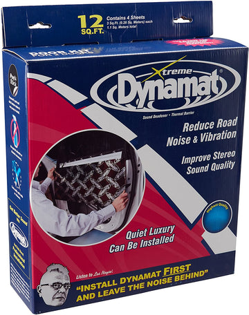 Dynamat 10435 12" x 36" x 0.067" Thick Self-Adhesive Sound Deadener with Xtreme Door Kit