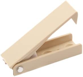 RV Designer Collection E206 Baggage Door Catch White Colour Squared Pair Colonial White