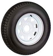 Kenda Bias Tire & Spoke Steel Wheel Assembly, LRC, White w/Stripe, 5 on 4.5 - Loadstar