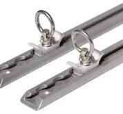 DECKED AT6 Core Trax 1000 Tie-Down Tracks 44 in. w/4 Attachment Loops Set of 2 Midsize Silver Core Trax 1000 Tie-Down Tracks Core Trax Midsized 44"