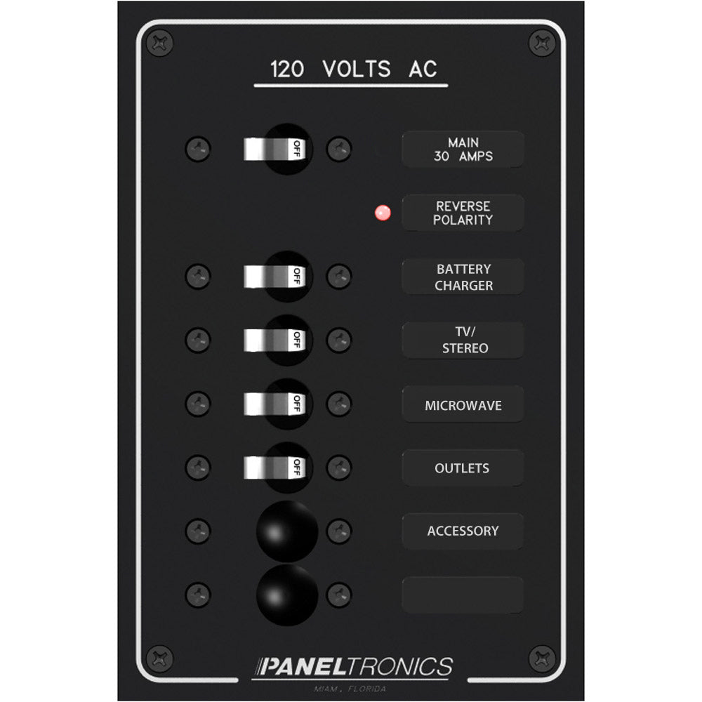 Paneltronics AC Breaker Panel & Main- 6 Position