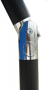 Astella 9' Rd Crank Open Tilting Market Umbrella, Pacific Blue