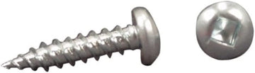 AP Products 012-PSQ50 W 8 X 1 White Pan Head Square Recess Screw - Pack of 50 8 x 1" White