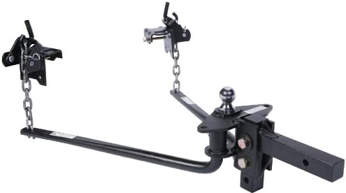 Husky 31422 Round Bar Weight Distribution Hitch with Bolt-Together Ball Mount/Shank Assembly 800 Lbs Max Tongue
