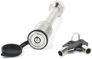 Weigh Safe WS05 Stainless Steel Receiver Lock - Designed to function with ANY Ball Mount - Drop Hitch with any 2", 2.5" and 3" Receiver , Black
