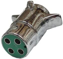Light Duty Chrome Connector, 4-Pole Plug