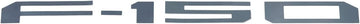 Putco 55556BPFD F-150 Letters Black Platinum Cut Letters Rear Tailgate Pieces F-150 Letters