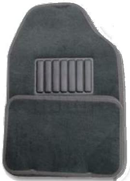Make It Your Ride Floormats - Universal 4 Pc. Set W/ Heel Pads-Carpet Floor Mats, Car, Suv, Van & Trucks - Front & Rear, Driver & Passenger Seat-Dark Charcoal
