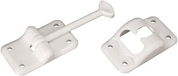 RV Designer Collection E231 White 3.5 Inch Plastic T Style Entry Door Holder 3-1/2 Inch White