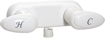 Valterra Phoenix Faucets by PF223241 Catalina Two-Handle 4" Shower Valve with Vacuum Breaker - White