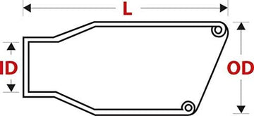 Go Rhino! GRT234410B Exhaust Tip, Black