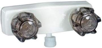 Phoenix Faucets Shower Valve W/ Vac Brkr, 4In, 2 Smoke Knobs, Plastic, White - PF213245