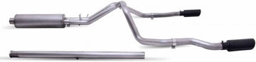 Gibson 19-22 GMC Sierra 1500 5.3L 3/2.5in Cat-Back Dual Split Exhaust System Stainless - Black Elite