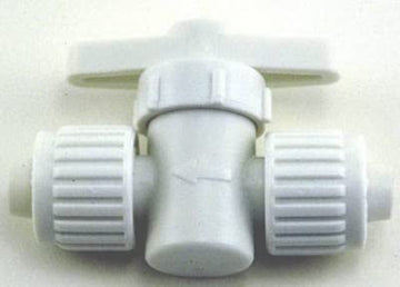 FLAIR-IT SALES 16880 Plastic Straight Stop Valve, 0.5" Size, 0.5, White