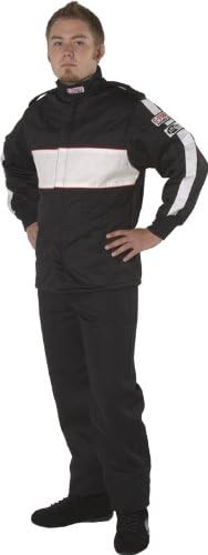 Gforce Racing Gear 4385SMLBK GF 505 Black Small Triple Layer Racing Jacket