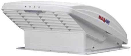 Maxxair 00-05100K MaxxFan Ventillation Fan with White Lid and Manual Opening Keypad Control