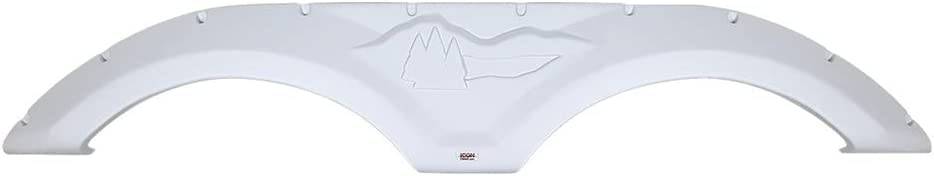 Icon 12072 Tandem Axle Fender Skirt FS2072 for Forest River Wildcat - Polar White