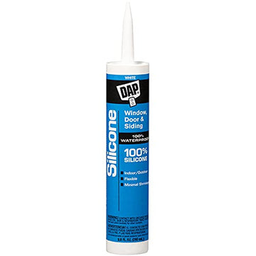 DAP White Silicone Door, Siding and Window Sealant 9.8 oz.