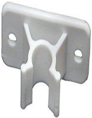 RV Designer Collection E242 3" White Plastic Clip Entry Door Holder Pair Clip Only White