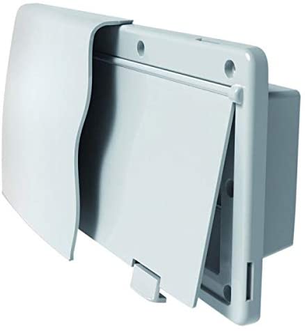 JR Products 50035 White Endura Range Vent with 1-1/2" Flange