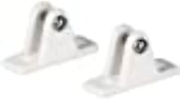 Whitecap 3405WP Large Nylon 90° Deck Hinge - White, Pair
