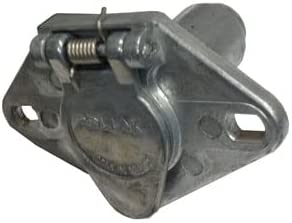 Heavy Duty 4-Pole Trailer Socket, Spring-Loaded Cover