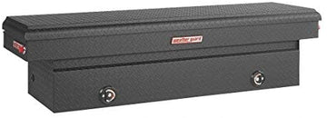 Weather Guard - 127-52-02 1275202 Matte Black Aluminum Saddle Box