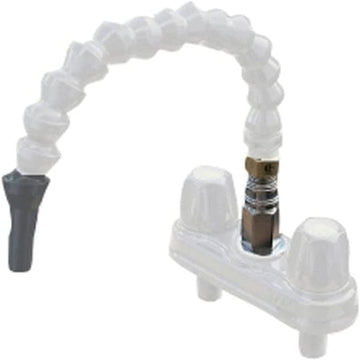 Empire Brass Company CRD-QDFLX-WHT 4' Two-Handle Faucet with Flex Spout