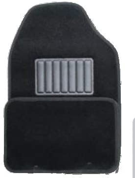 Make It Your Ride Floormats - Universal 4 Pc. Set W/ Heel Pads-Carpet Floor Mats, Car, Suv, Van & Trucks - Front & Rear, Driver & Passenger Seat-Black