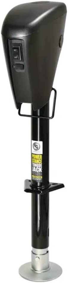Lippert Components - 813748 Power Stance Tongue Jack with Optional 2-Way to 7-Way powering System for RVs Power Stance Tongue Jack ONLY