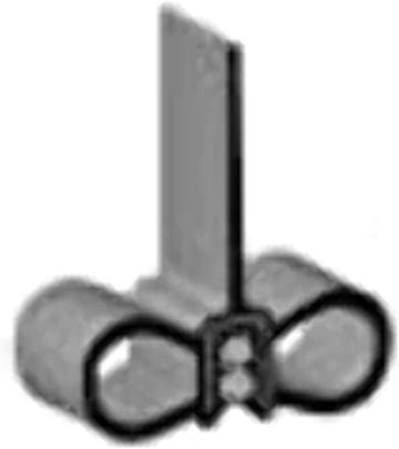 CLEAN SEAL ML670550 Blk Double Bulb & Single